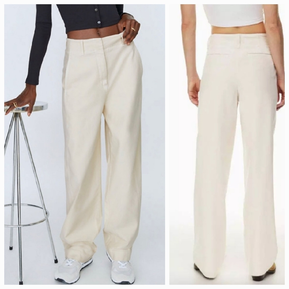 Wilfred Free Aritzia Ascendant High Waist Straight Leg Cotton Blend Pant  Size 2